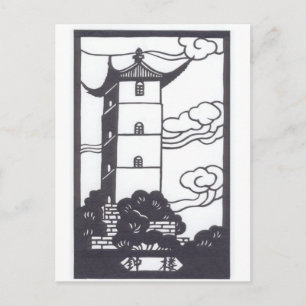 Chinese Pagoda Postcard