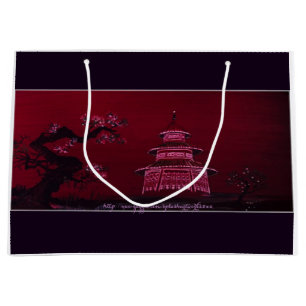 "Chinese Pagota" Large Gift Bag