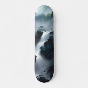 Chinese Painting Of A Waterfall Skateboard