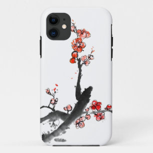 Chinese painting of flowers, plum blossom iPhone 11 case