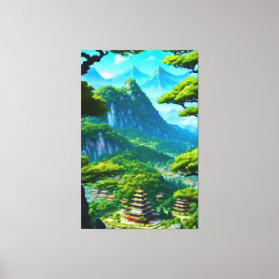 Chinese Palace Valley Canvas Print