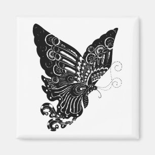 Chinese Paper-Cut Butterfly Design - Magnet