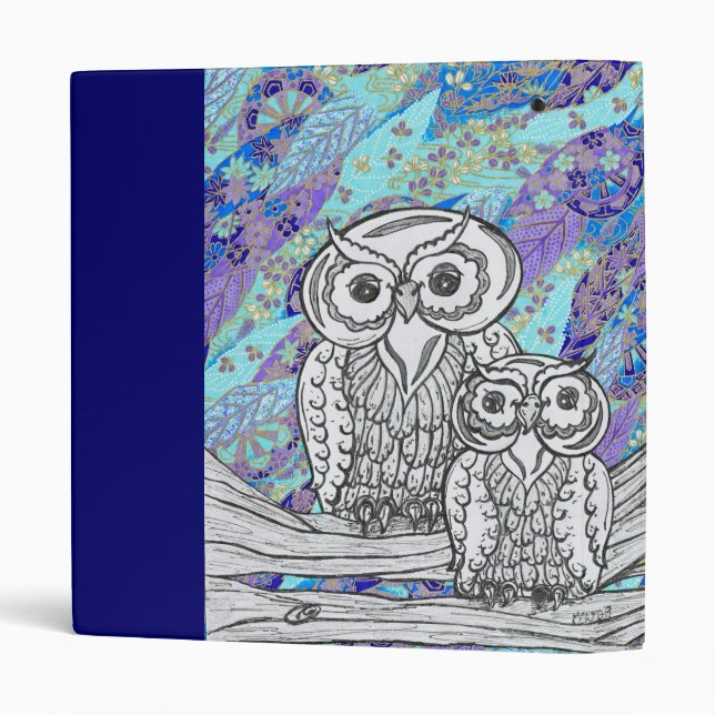 Chinese Paper Owls 2 Binder (Back/Spine)