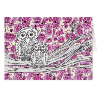 Chinese Paper Owls 7 Card