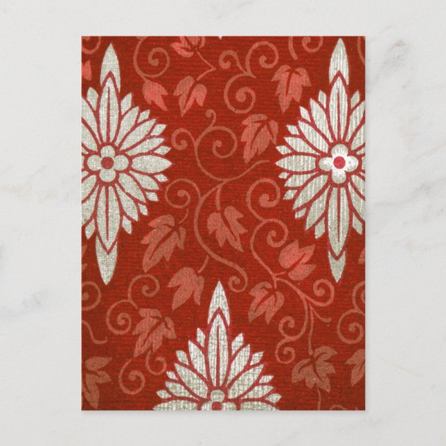 Chinese Pattern IVy Pattern Postcard (Front)
