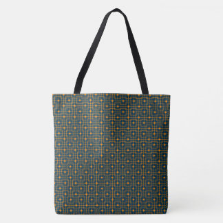 Chinese Pattern, Pointed Orange Cubical Cubics Tote Bag