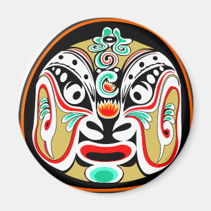 Chinese Peking opera mask version 2 Magnet