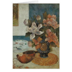 Chinese Peonies and Mandolin by Paul Gauguin