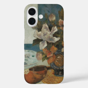 Chinese Peonies and Mandolin by Paul Gauguin iPhone 16 Case