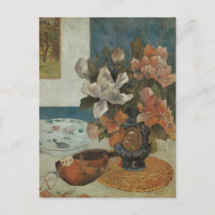 Chinese Peonies and Mandolin by Paul Gauguin Postcard