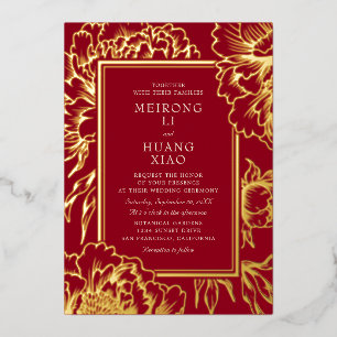 Chinese Peonies Wedding