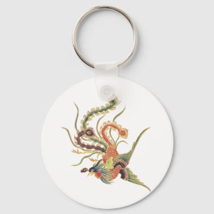 Chinese Phoenix - Fenghuang  Mythological Birds Ar Keychain