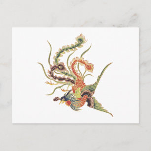 Chinese Phoenix - Fenghuang  Mythological Birds Ar Postcard
