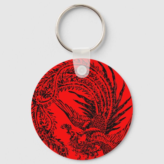 Chinese Phoenix Keychain (Front)