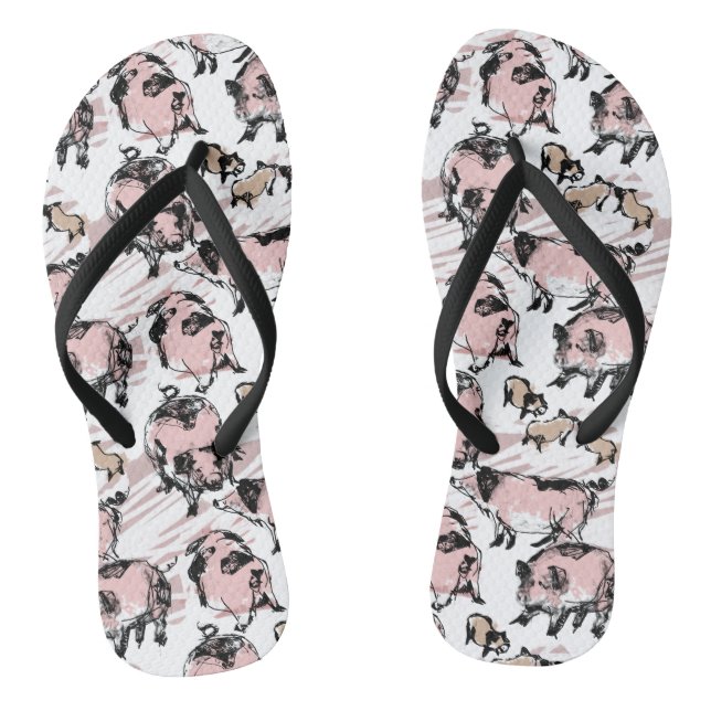 Chinese Pig Year 2019 Original Choos Colour Flip-F Flip Flops (Footbed)