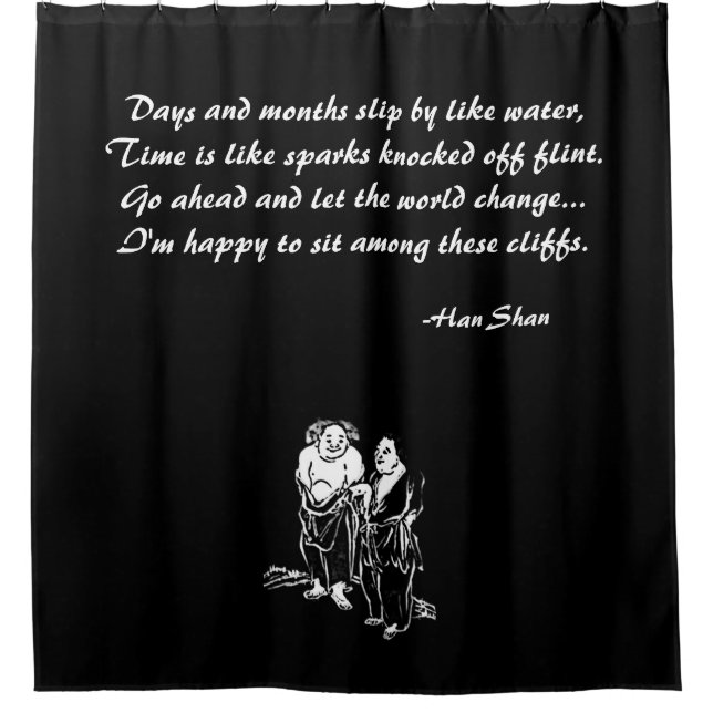 Chinese Poet Philosopher Hermits Shower Curtain (Front)