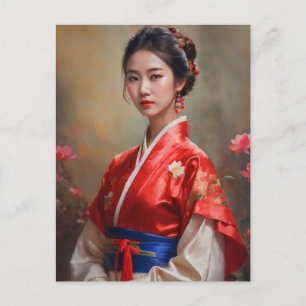 Chinese Princess Portrait Postcard