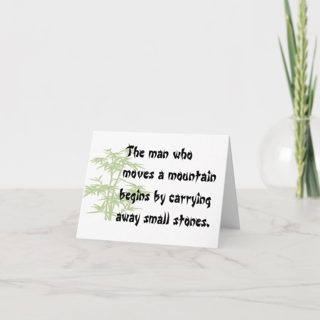 Chinese proverb notecards (Front)