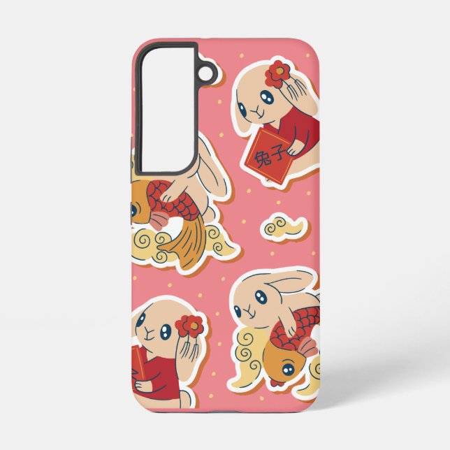 Chinese Rabbit - Zodiac Cute Animal Samsung Galaxy S22 Case (Back)