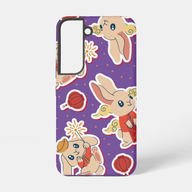 Chinese Rabbit - Zodiac Cute Bunny Samsung Galaxy S22 Case (Back)
