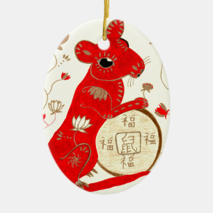 Chinese Rat Astrology Ornament