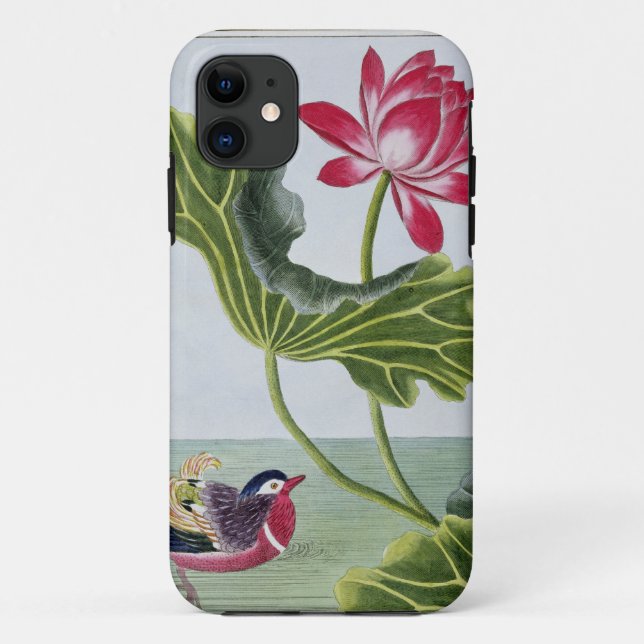 Chinese Red Water Lily, Volume I, plate 82, from ' Case-Mate iPhone Case (Back)