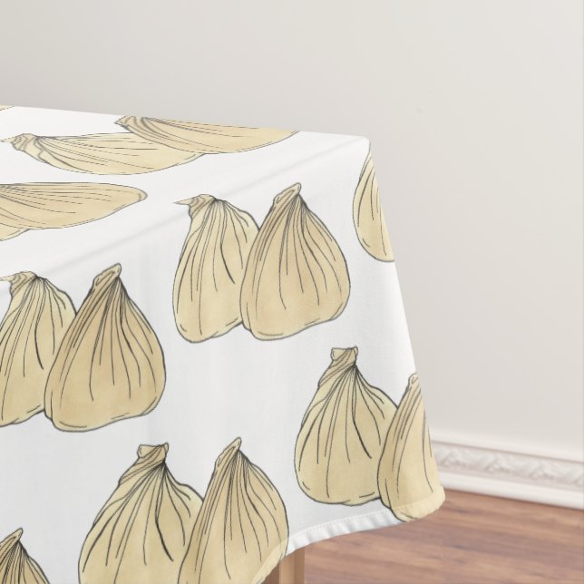 Chinese Restaurant Takeout Food Shumai Dumplings Tablecloth (In Situ)