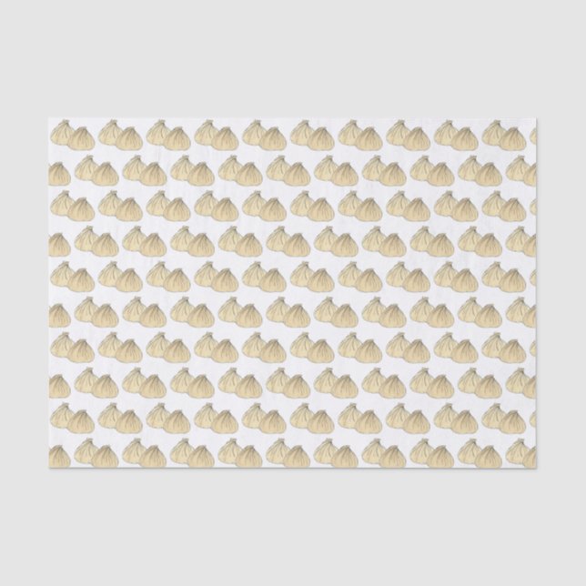 Chinese Restaurant Takeout Food Shumai Dumplings Tissue Paper (Front)