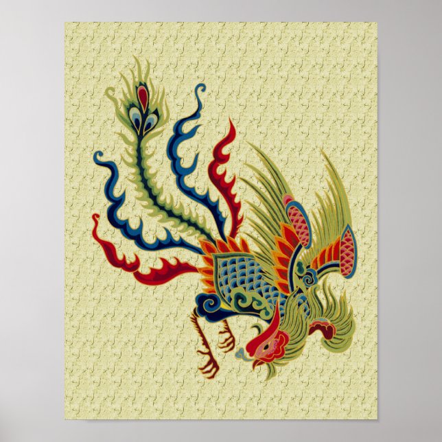 Chinese Rooster Reproduction Art  Poster (Front)