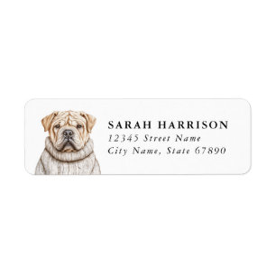 Chinese Shar Pei Address Labels
