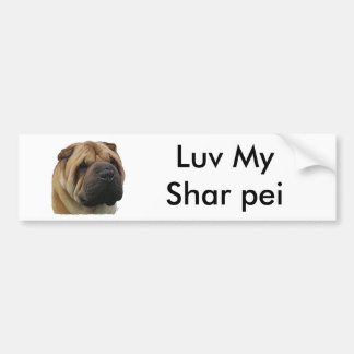 Chinese shar pei bumper sticker