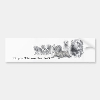 Chinese Shar Pei Bumper Sticker