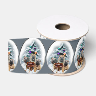 Chinese Shar-pei Christmas Grosgrain Ribbon