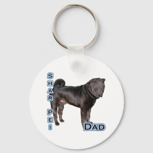 Chinese Shar-Pei Dad 4 - Keychain
