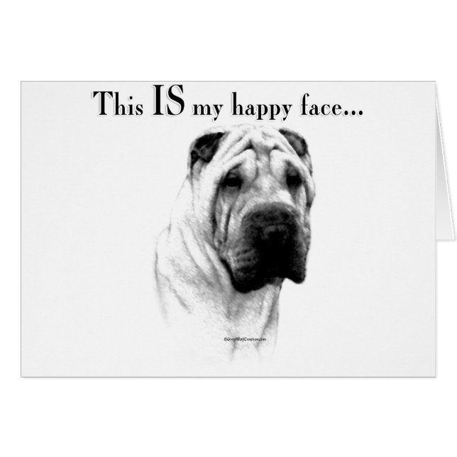 Chinese Shar Pei Happy Face (Front Horizontal)