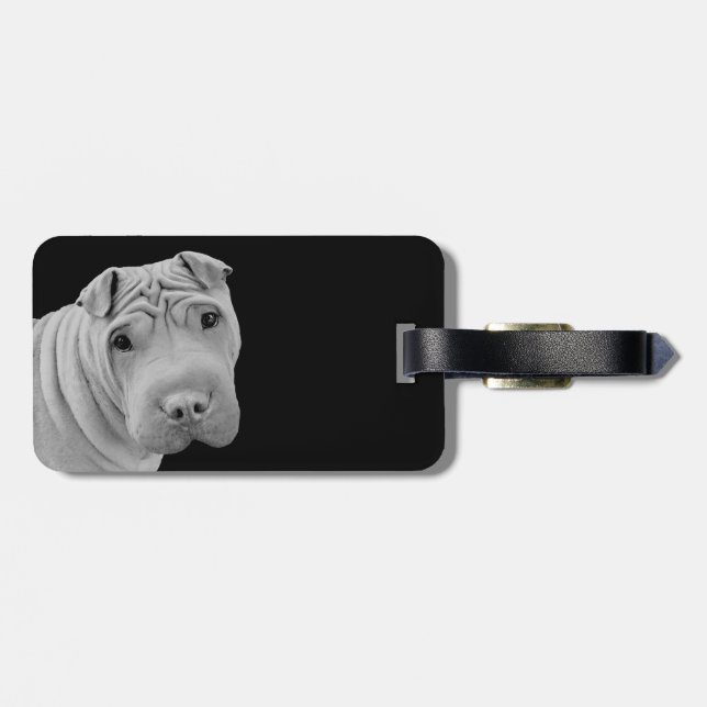 Chinese Shar-Pei Luggage Tag (Back Horizontal)