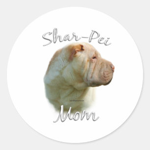 Chinese Shar-Pei Mom 2 Classic Round Sticker