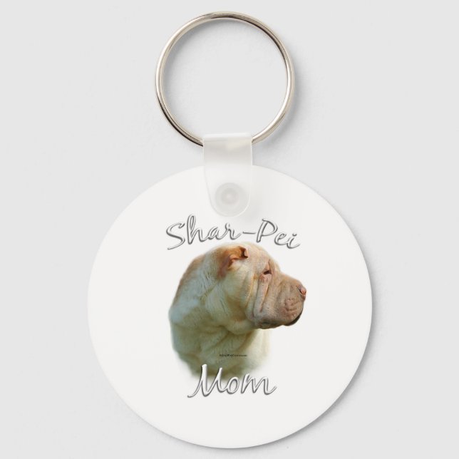 Chinese Shar-Pei Mom 2 Keychain (Front)