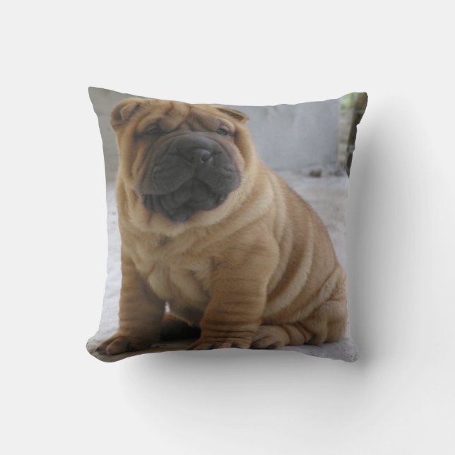 CHiNESE ShAR PEi Throw Pillow (Front)