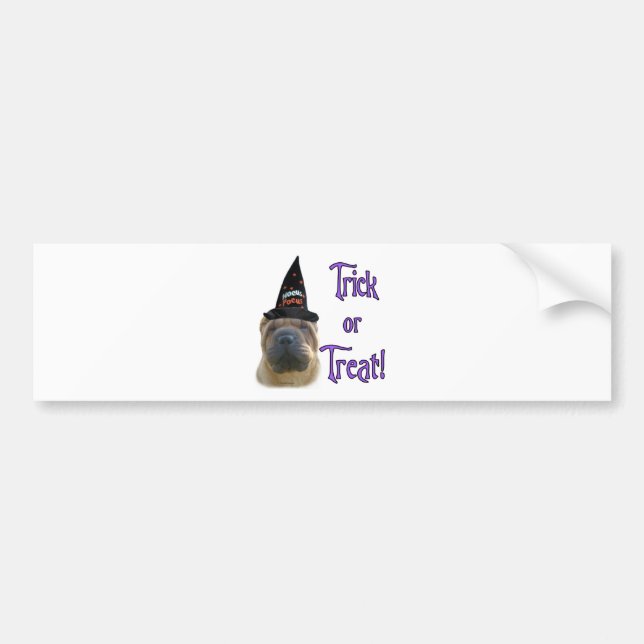Chinese Shar-Pei Trick Bumper Sticker (Front)