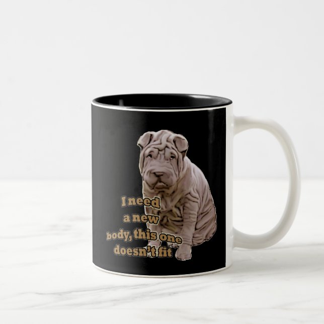 Chinese shar Pei Two-Tone Coffee Mug (Right)