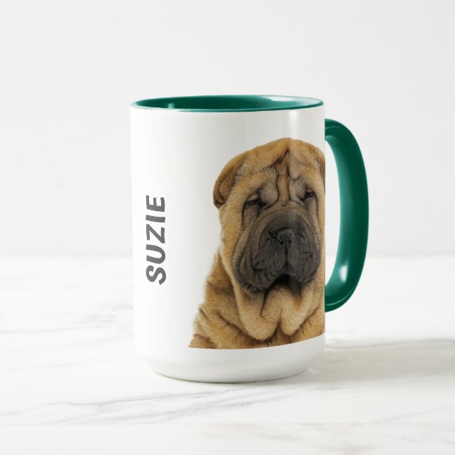 Chinese Sharpei Personalized Mug (Front Right)