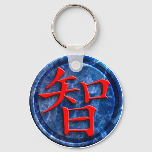 chinese sign wisdom keychain (Front)