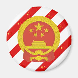 Chinese stripes flag magnet