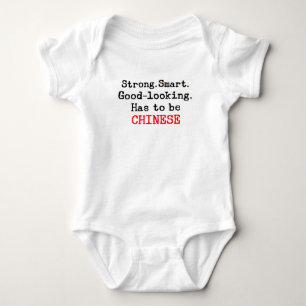 chinese strong baby bodysuit