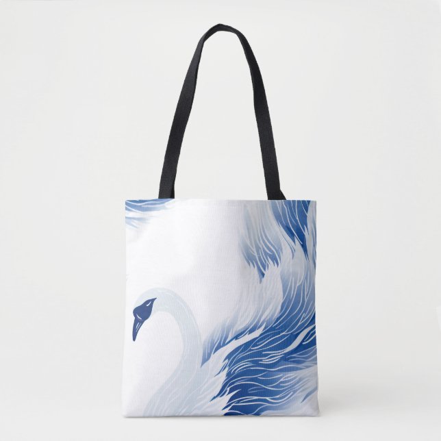 Chinese swan wings pattern tote bag (Front)