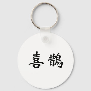 Chinese Symbol for magpie Keychain