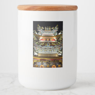 Chinese Temple Food Container Label