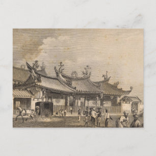 Chinese Temple, Singapore Postcard