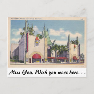 Chinese Theatre, Hollywood, California Postcard